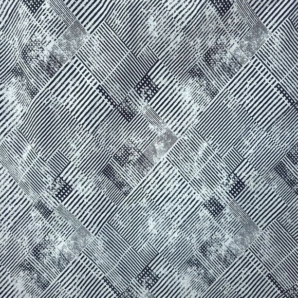 Michel Studio waffle grid black and white midi skirt - Picture 3 of 6